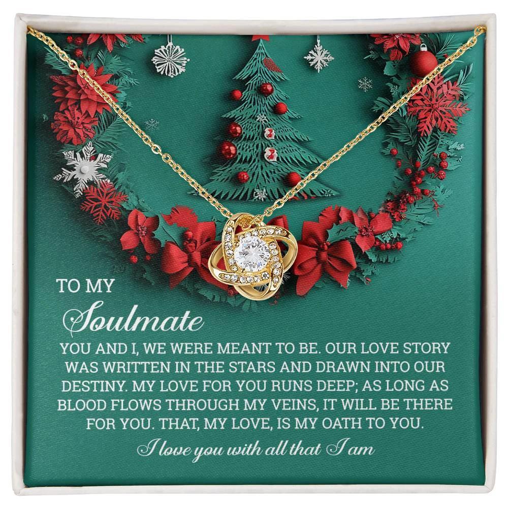 Gift for Soulmate - Love Story - Love Knot Pendant Necklace