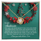 Gift for Soulmate - Love Story - Love Knot Pendant Necklace