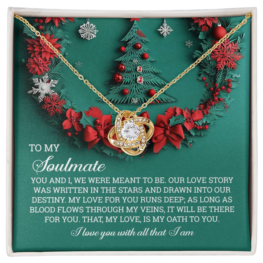 Gift for Soulmate - Love Story - Love Knot Pendant Necklace - Mallard Moon Gift Shop