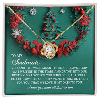Gift for Soulmate - Love Story - Love Knot Pendant Necklace - Mallard Moon Gift Shop