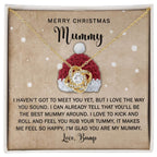 Gift for Mummy - Rub Your Tummy - Love Knot Pendant Necklace