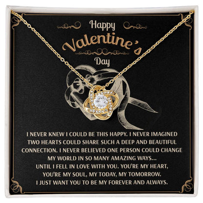 You’re My Forever - Love Knot Necklace - A Timeless Expression of Love for Your Soulmate - Heartfelt Gift for Valentine's Day - Mallard Moon Gift Shop