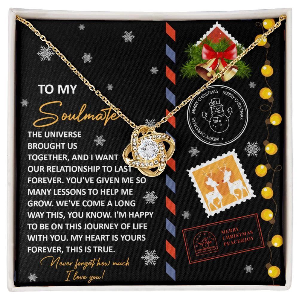 Gift for Soulmate - This Is True - Love Knot Pendant Necklace