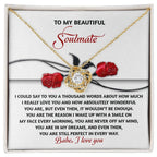 Romantic Anniversary, Valentine's Day Gift for Soulmate, Wife, Girlfriend - Wake Up With a Smile - Love Knot Pendant Necklace