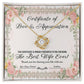 Wife Wedding Day, Anniversary, Birthday Gift - Love & Appreciation - Love Knot Pendant Necklace - Mallard Moon Gift Shop