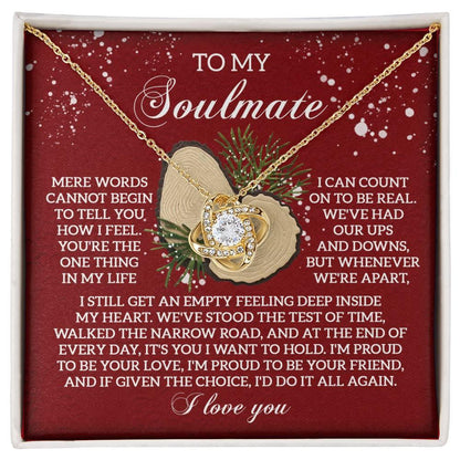Gift for Soulmate - Test Of Time - Love Knot Pendant Necklace - Mallard Moon Gift Shop