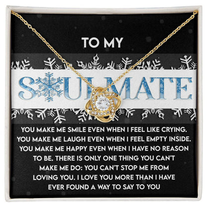 Gift for Soulmate - Loving You - Love Knot Pendant Necklace - Mallard Moon Gift Shop