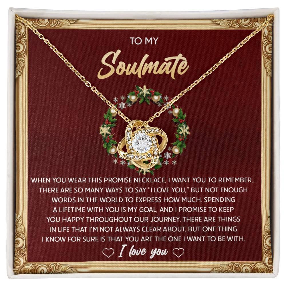 Gift for Soulmate - To Be With - Love Knot Pendant Necklace