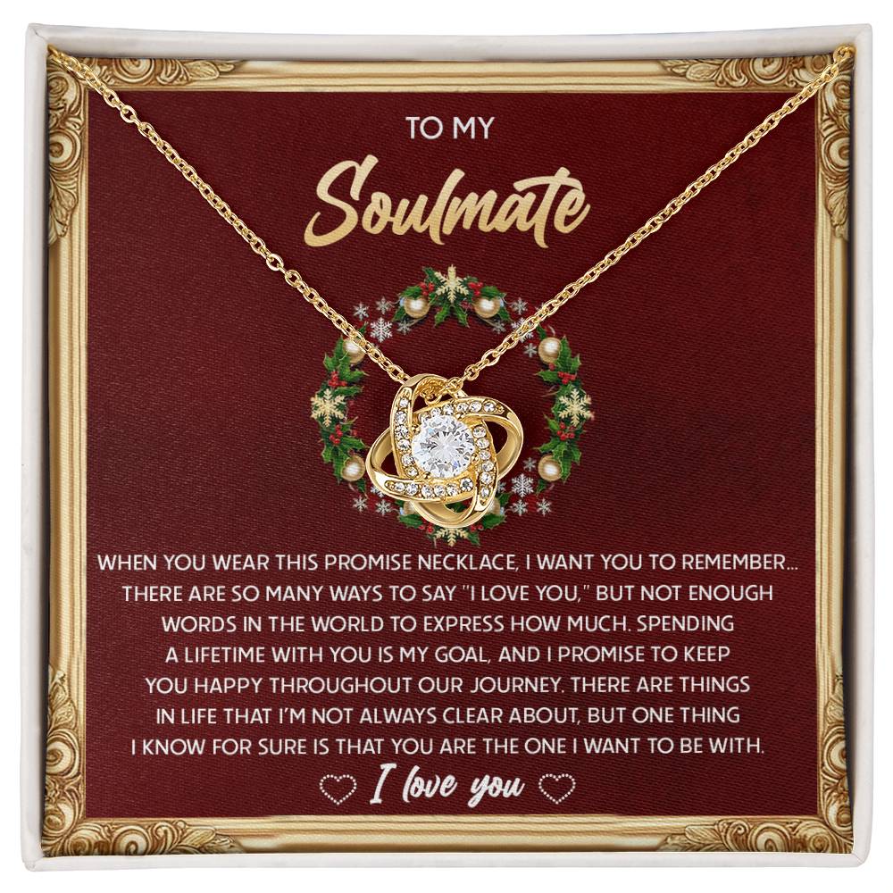 Gift for Soulmate - To Be With - Love Knot Pendant Necklace - Mallard Moon Gift Shop