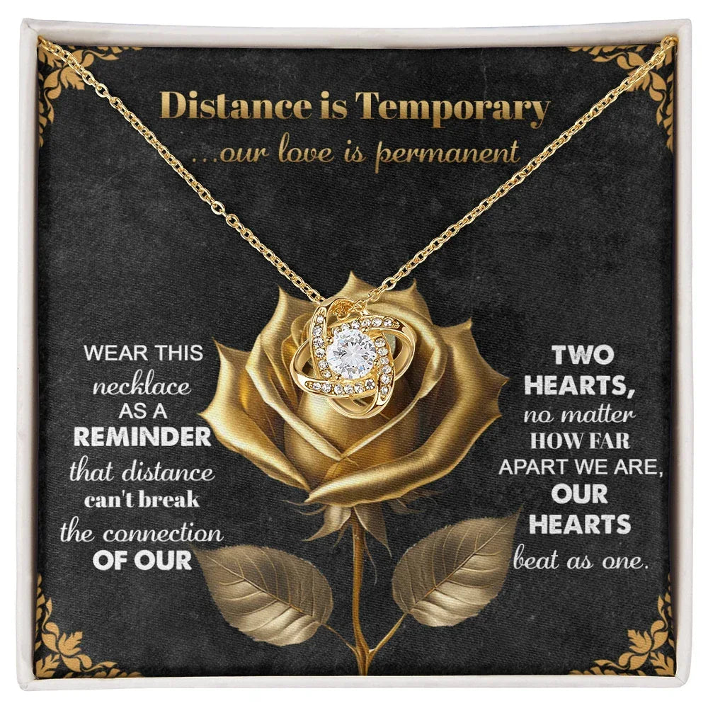 Romantic Necklace with Message Card – The Perfect Gift for Long-Distance Relationships
