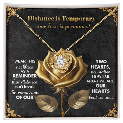 Romantic Necklace with Message Card – The Perfect Gift for Long-Distance Relationships - Mallard Moon Gift Shop