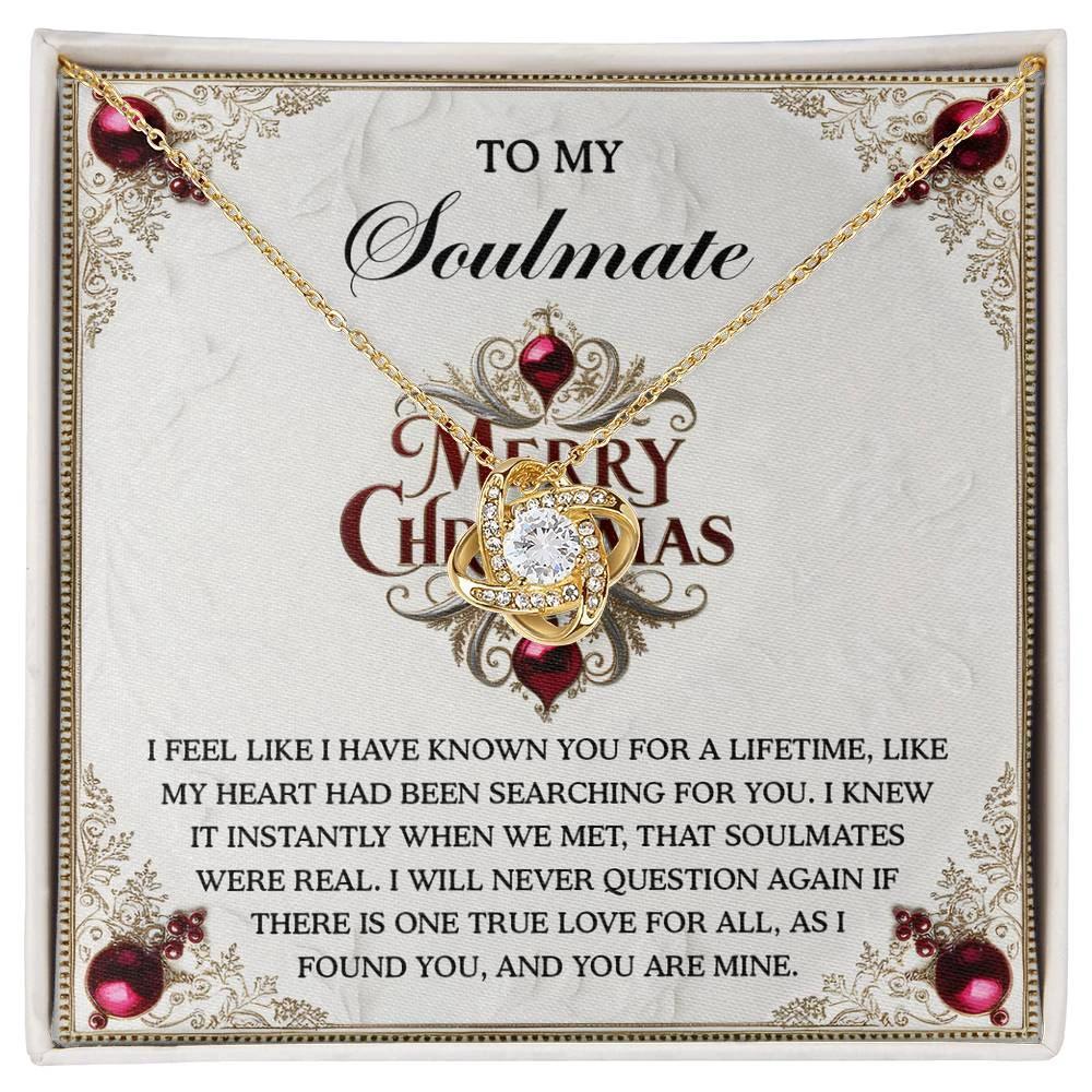 Gift for Soulmate - I Found You - Love Knot Pendant Necklace