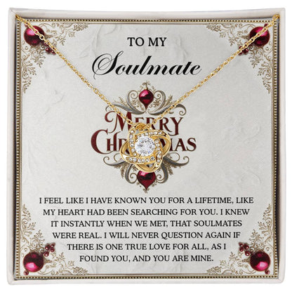 Gift for Soulmate - I Found You - Love Knot Pendant Necklace - Mallard Moon Gift Shop