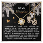 Gift for Daughter - Prouder Of You - Love Knot Pendant Necklace