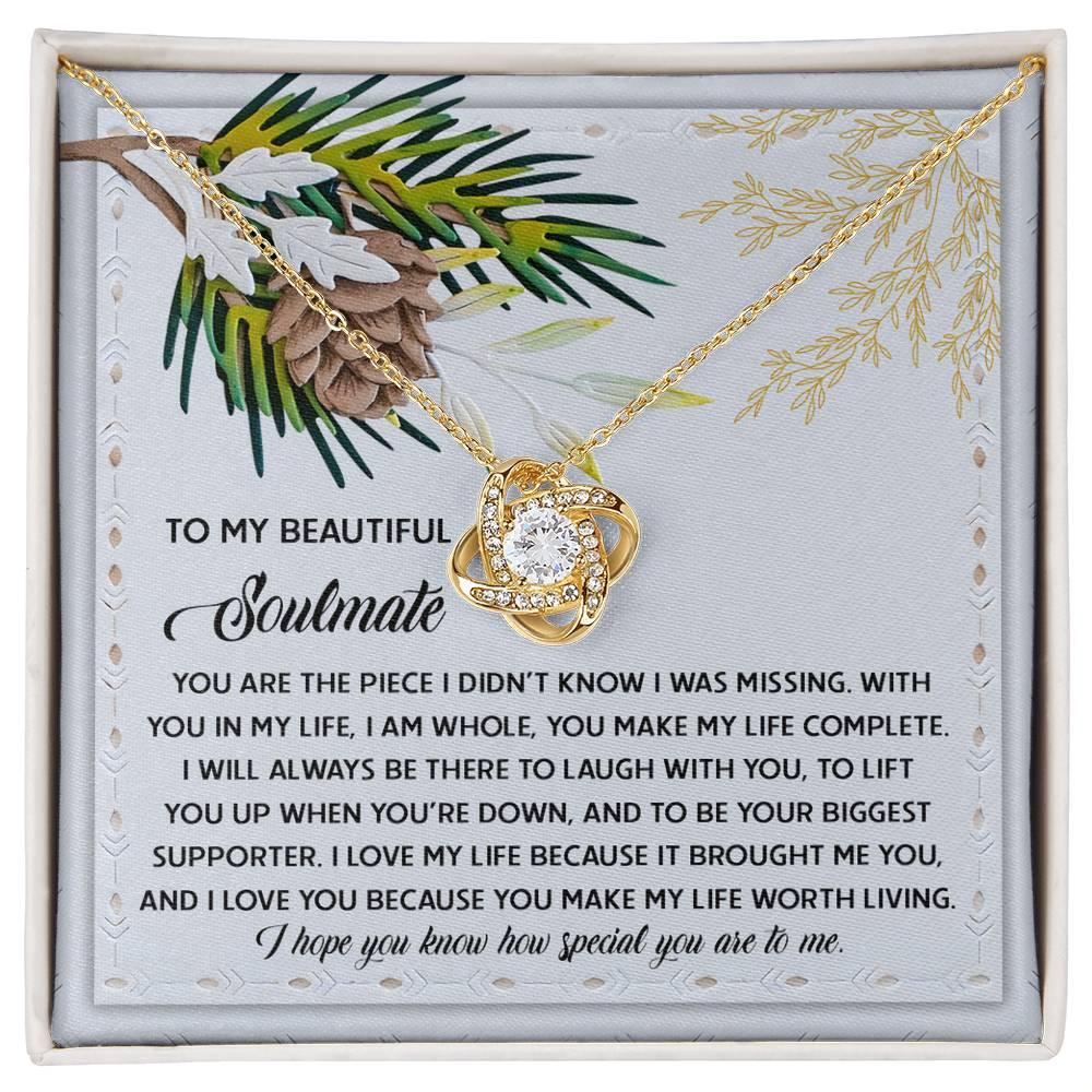 Gift for Soulmate - Biggest Supporter - Love Knot Pendant Necklace - Mallard Moon Gift Shop