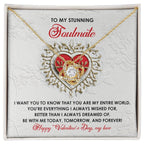 Romantic Valentine's Day Gift for Soulmate, Wife, Girlfriend -You Are My Entire World - Love Knot Pendant Necklacee