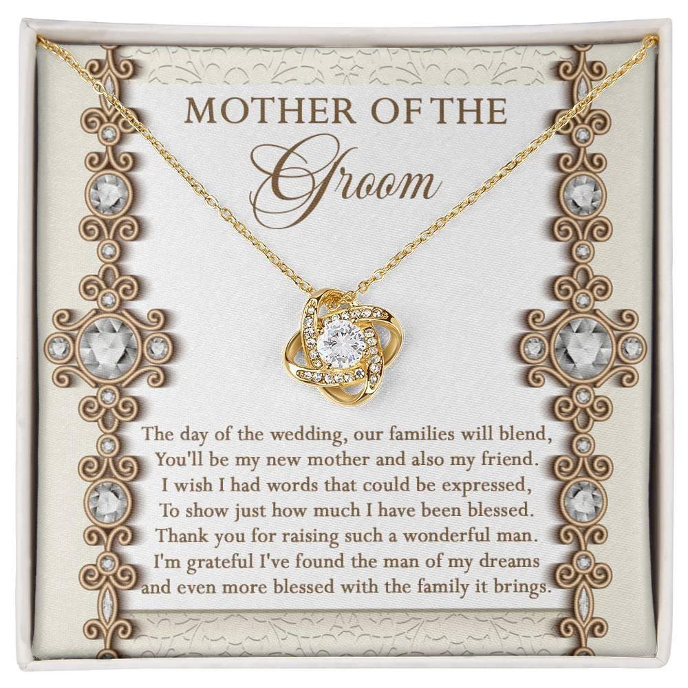 Mother of the Groom Gift New Mother and Friend Love Knot Pendant Necklace