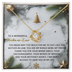 Gift for Mother-in-Law - Motherly Advice - Love Knot Pendant Necklace