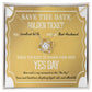 Wife Wedding Day Gift - Golden Ticket - Love Knot Pendant Necklace - Mallard Moon Gift Shop