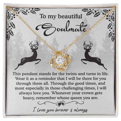 Gift for Soulmate - A Reminder - Love Knot Pendant Necklace - Mallard Moon Gift Shop