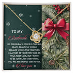 Gift for Soulmate - Beautiful World - Love Knot Pendant Necklace