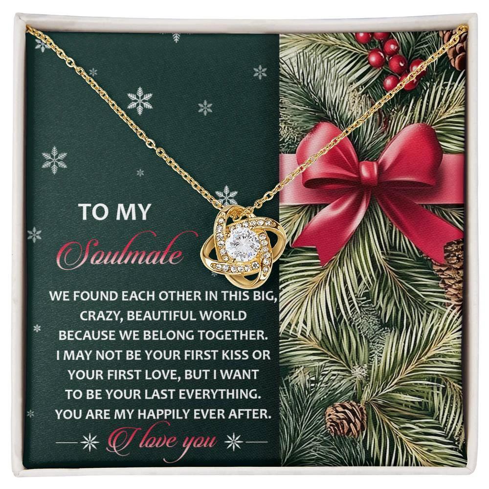 Gift for Soulmate - Beautiful World - Love Knot Pendant Necklace