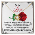 Romantic Anniversary, Valentine's Day Gift for Soulmate, Wife, Girlfriend - Greatest Love Story - Love Knot Pendant Necklace