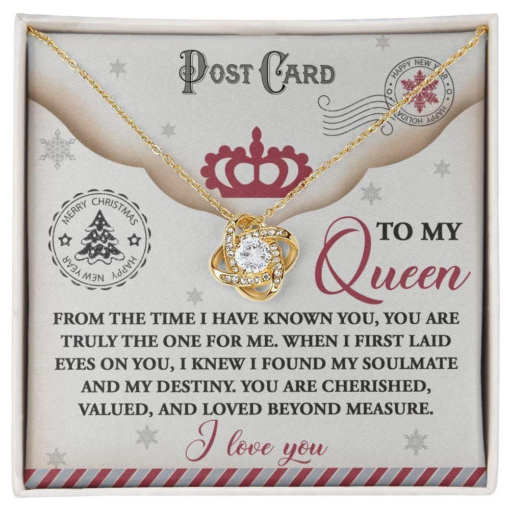 Gift for Soulmate - The One - Love Knot Pendant Necklace
