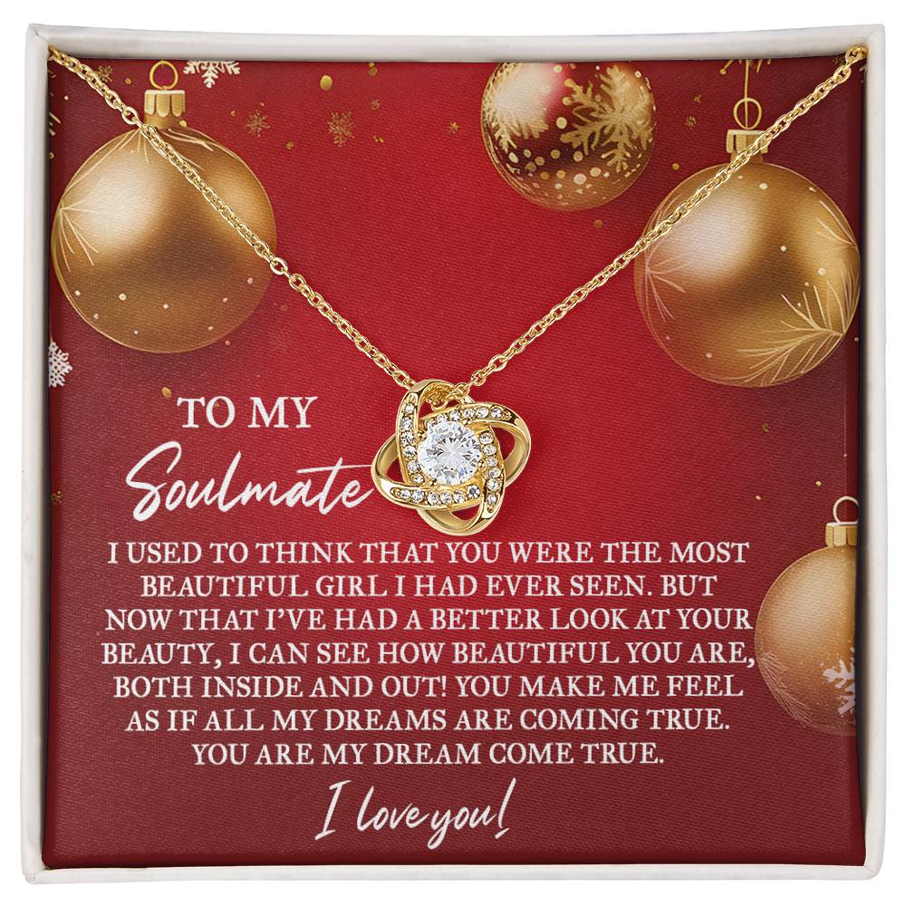 Gift for Soulmate - Your Beauty - Love Knot Pendant Necklace - Mallard Moon Gift Shop