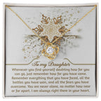 Gift for Daughter - You Are Never Alone - Love Knot Pendant Necklace