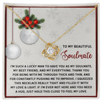 Gift for Soulmate - Feel My Love - Love Knot Pendant Necklace