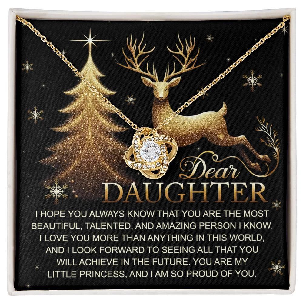 Gift for Daughter - In This World - Love Knot Pendant Necklace