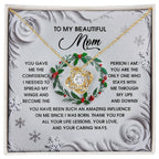 Gift for Mom - Spread My Wings - Love Knot Pendant Necklace