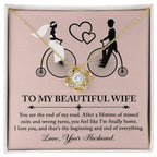Wife Wedding Day Gift - I'm Finally Home Love Knot Pendant Necklace