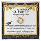Daughter Graduation Gift Follow Your Dreams Congratulations Love Knot Necklace