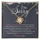 Apology Gift for Girlfriend, Wife, Soulmate - Sorry, World Ever Will - Love Knot Pendant Necklace - Mallard Moon Gift Shop