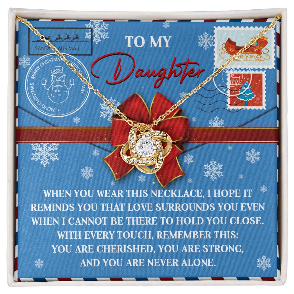 Gift for Daughter - Remember This - Love Knot Pendant Necklace - Mallard Moon Gift Shop