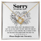 Apology Gift for Girlfriend, Wife, Soulmate-Sorry, Turn Back Time - Love Knot Pendant Necklace - Mallard Moon Gift Shop