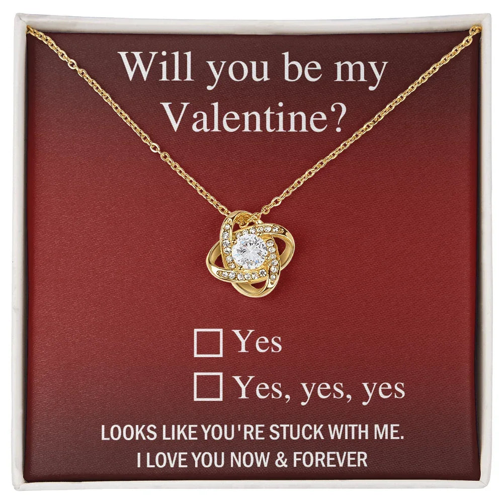 Valentine Love Knot Necklace - Just Say Yes