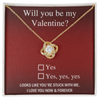 Valentine Love Knot Necklace - Just Say Yes