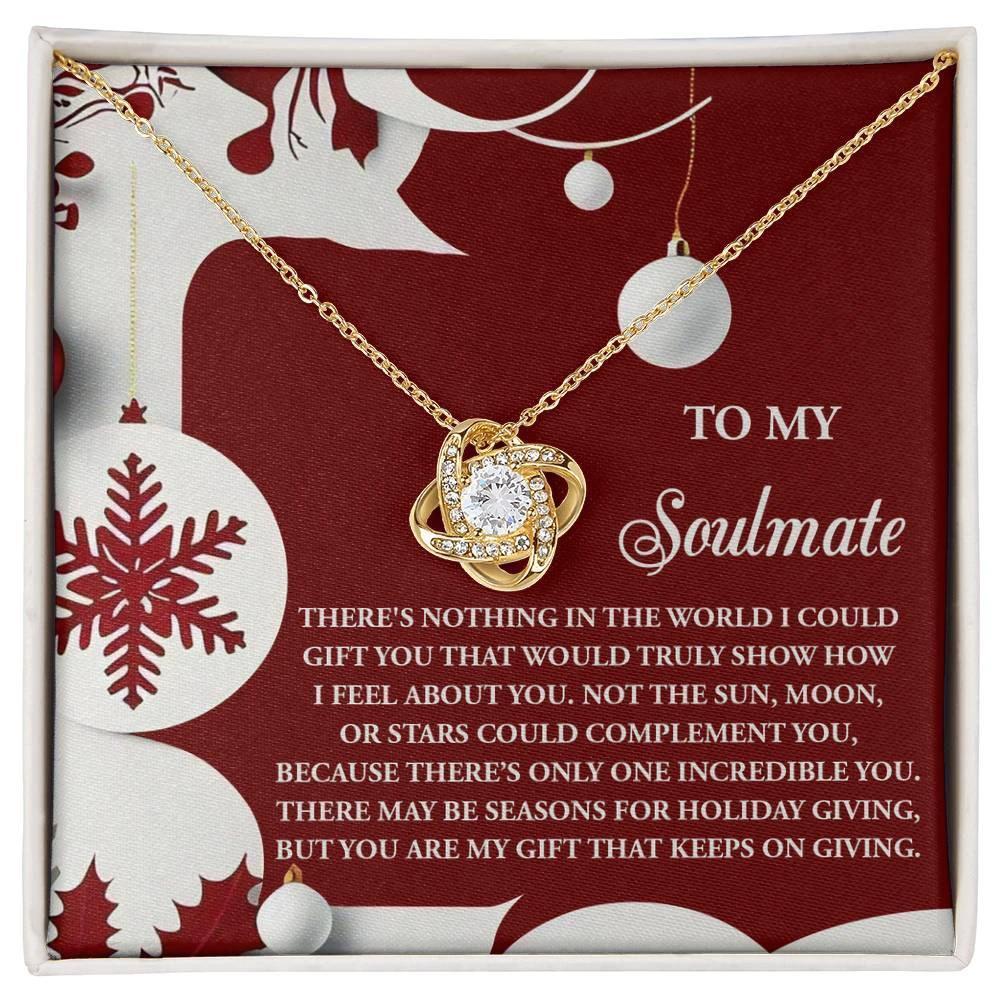 Gift for Soulmate - Holiday Giving - Love Knot Pendant Necklace