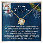 Gift for Daughter - Have You Here - Love Knot Pendant Necklace