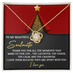 Gift for Soulmate - The Moments - Love Knot Pendant Necklace