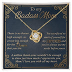 Gift for Mom You are a Queen - Love Knot Necklace