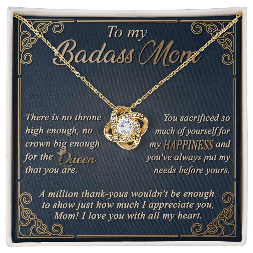Gift for Mom You are a Queen - Love Knot Necklace