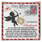 To My Beautiful Soulmate Love Knot Necklace – A Heartwarming Valentine’s Day Gift to Express Eternal Love