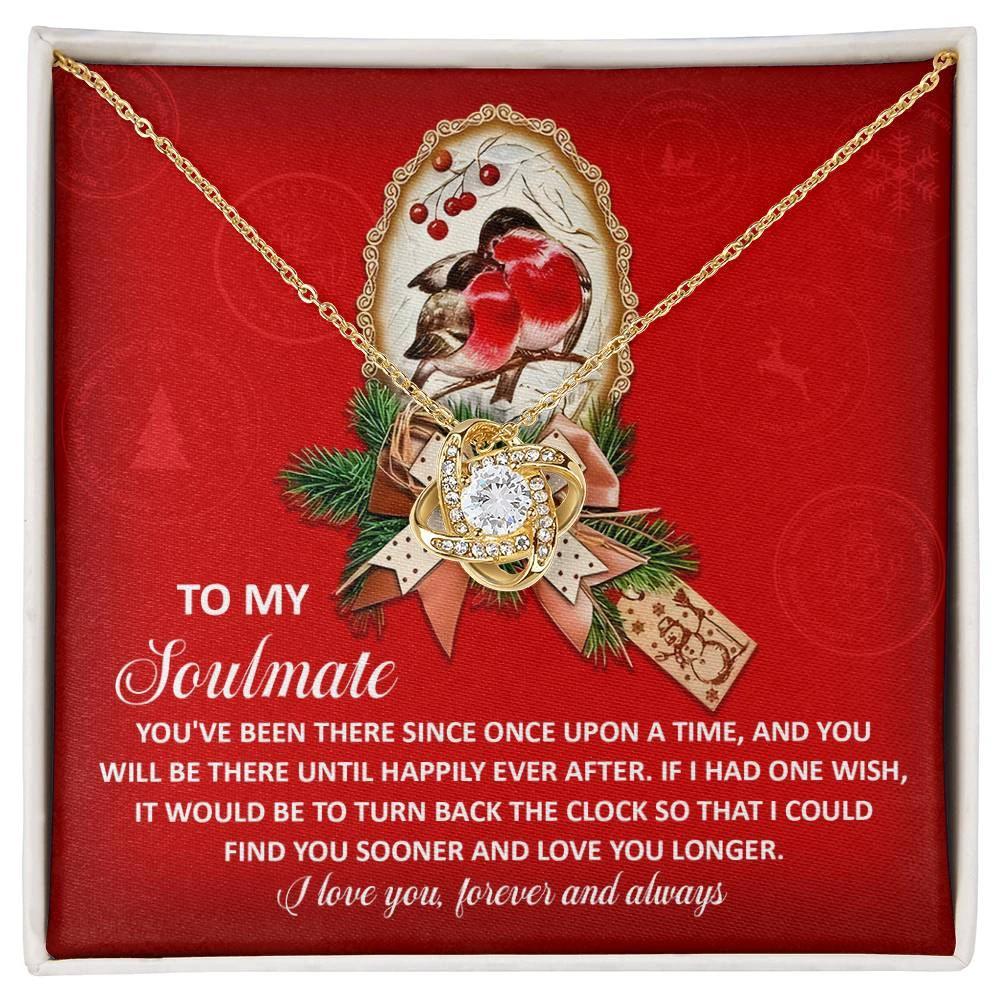Gift for Soulmate - Once Upon - Love Knot Pendant Necklace