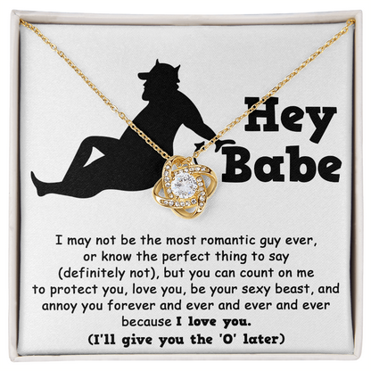 Soulmate Gift from Sexy Beast - Love Knot Necklace - Mallard Moon Gift Shop