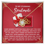 Romantic Anniversary, Valentine's Day Gift for Soulmate, Wife, Girlfriend - Feels Like A Gift - Love Knot Pendant Necklace
