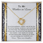 Mother-in-law Wedding Day Gift - One Of Your Own - Love Knot Pendant Necklace